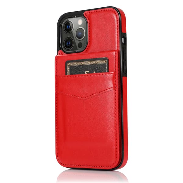 Etui til iPhone 16 Plus Stand Kortplads Rød Noz8474