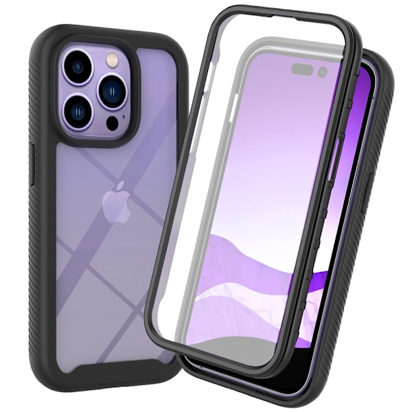Etui til iPhone 14 Pro Three One Thickened Front Black