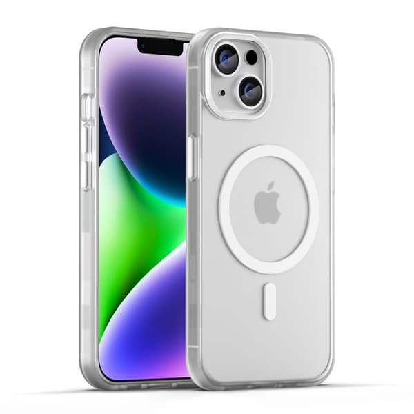 Etui til iPhone 17 Skin Feel Mat Magnetisk Hvid