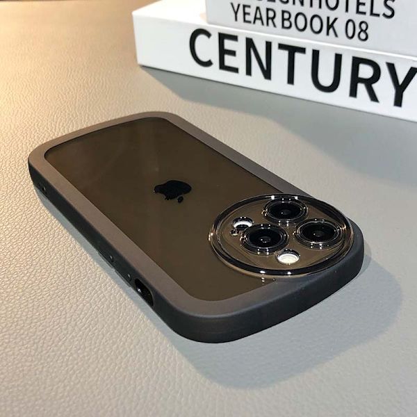 Etui til iPhone 17 Pro Max Stødabsorberende Ramme Sort