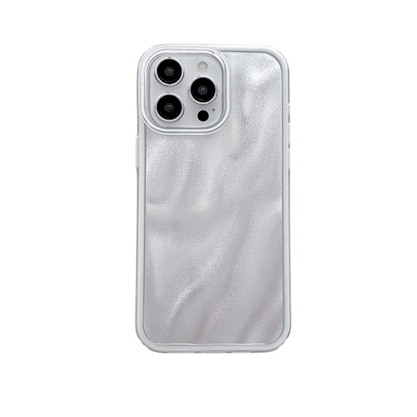 Kotelo iPhone 16 Pro Max Liquid Sand Wave Texture White