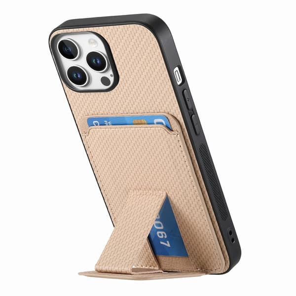 Etui til iPhone 17 Stativ Kortspor Khaki Noz12756