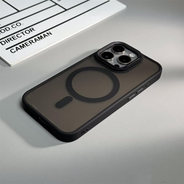 Etui til iPhone 14 Pro Max Frosted Diamond Accent Magnetisk Design Noz5571