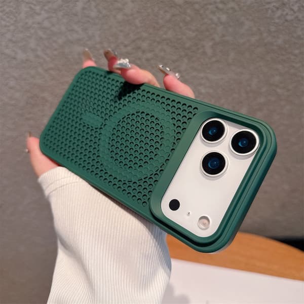 Etui til iPhone 14 Pro Max Magnetisk Ventilert Grønn Noz11751
