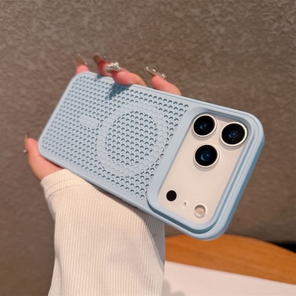Etui til iPhone 16 Pro Magnetisk Ventilert Blå Noz11571