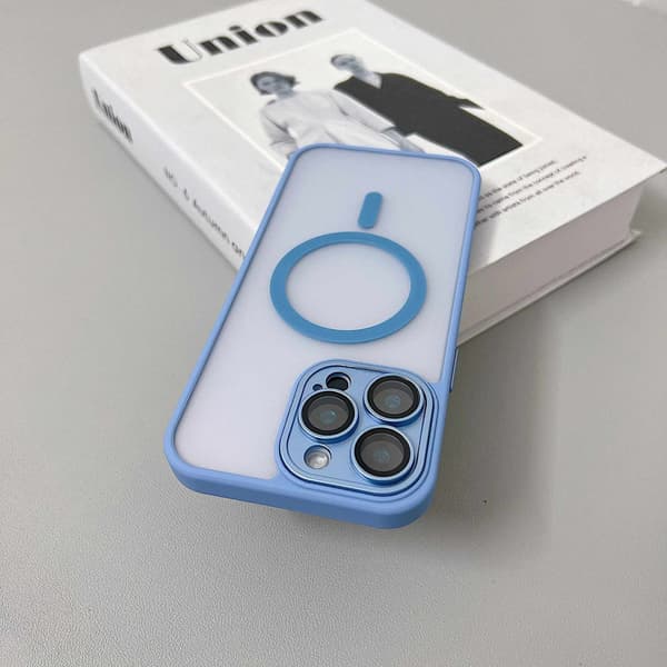 Etui til iPhone 17 Air Magnetic Desert Gold Sky Blue