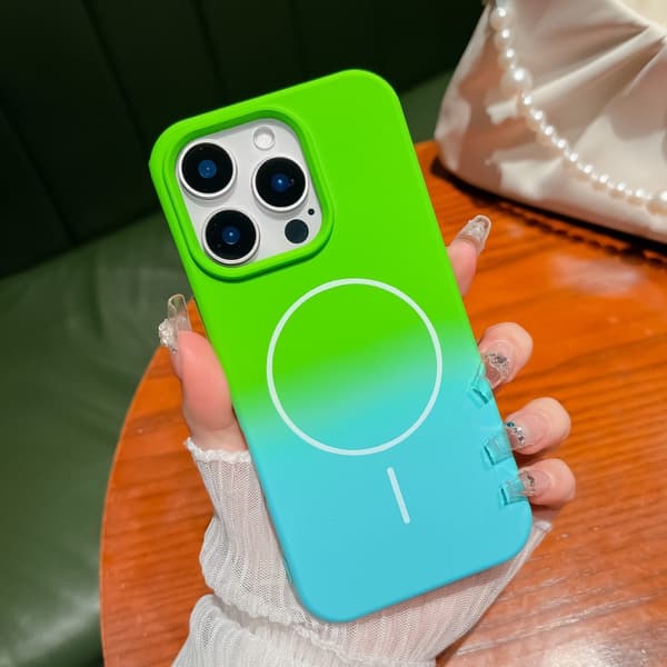Etui til iPhone 13 Pro Frosted Magnetic Grønn Blå