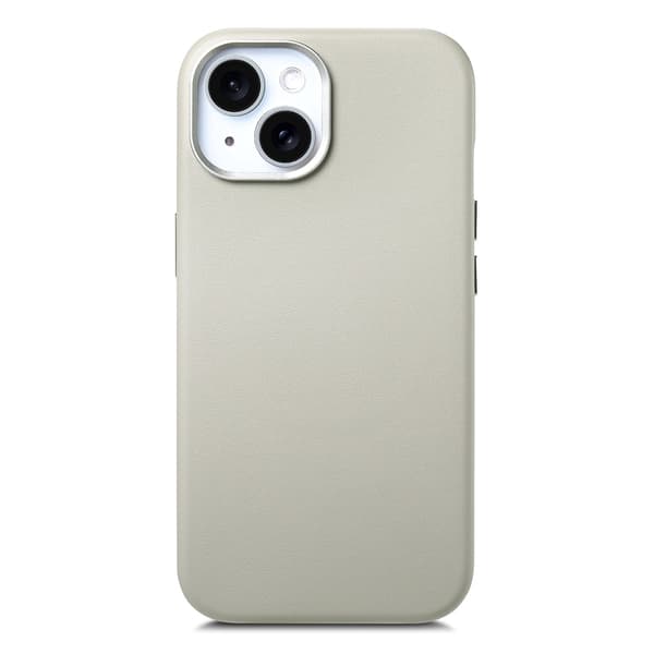 Etui til iPhone 17 Pro Lærtekstur Grå Noz14273