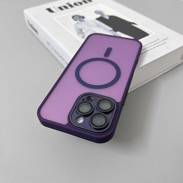 Kotelo iPhone 14 Pro Magnetic Desert Gold Deep Purple