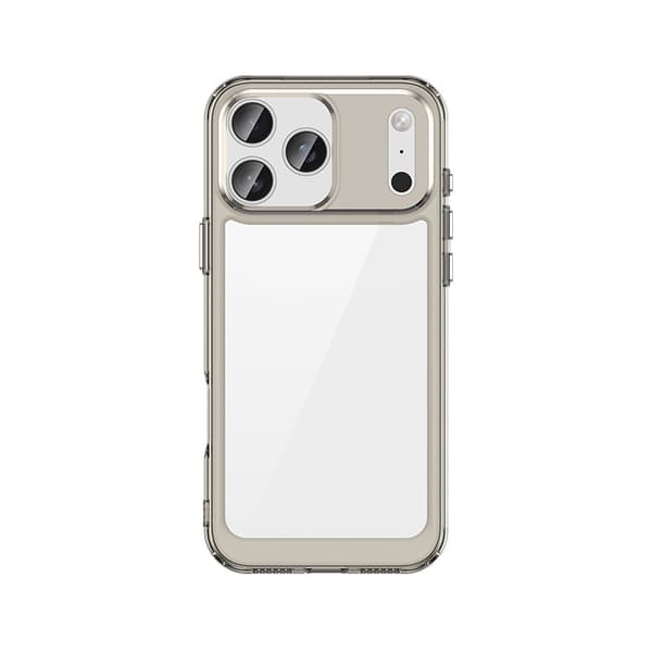 Fodral för iPhone 15 Färgglad Klar Grå
