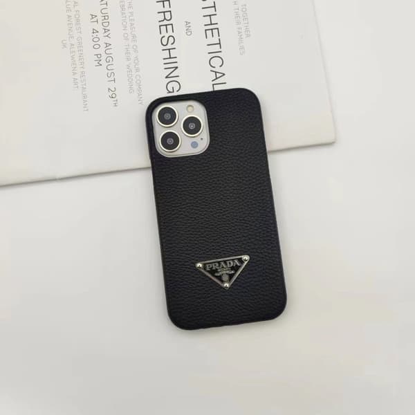 Etui til iPhone 17 Pro Max Skinntekstur Svart Noz10687