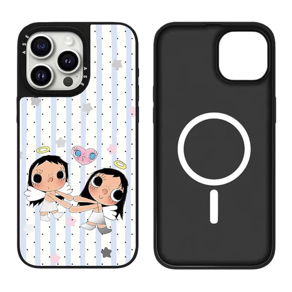 Etui til iPhone 14 Pro Max Xiaoyu Girl Cute Creative Sølv Sort Noz10838