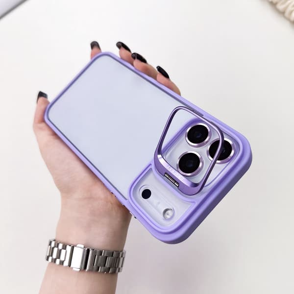 Etui til iPhone 15 Plus Klar Stand Linse Detalje Klar Noz23656