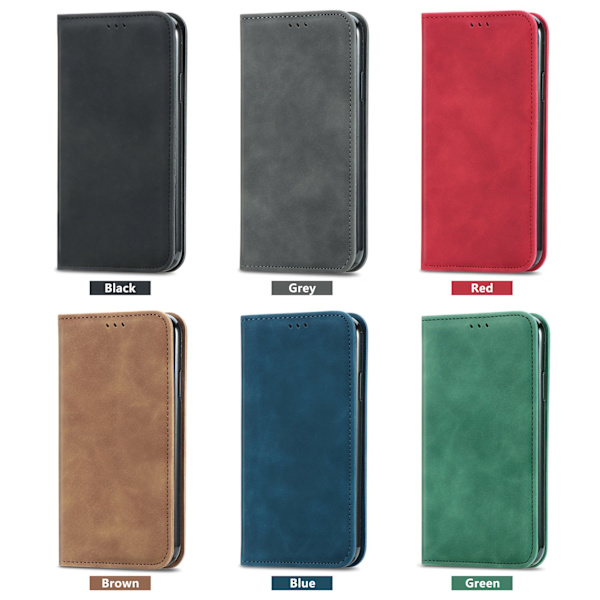 Etui til iPhone 13 Pro Max Skin Feel Kortplads Lædertekstur