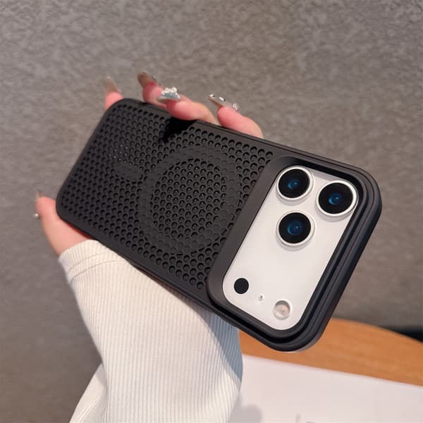 Etui til iPhone 14 Pro Magnetisk Ventileret Sort Noz11674
