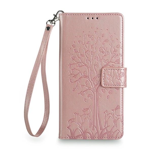 Fodral för iPhone 16 Stativ Kortplats Roséguld Noz14238