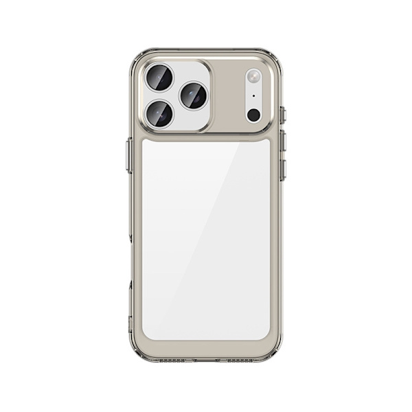 Etui til iPhone 17 Pro Max Farverig Klar Grå
