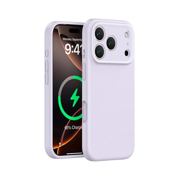 Etui til iPhone 16 Pro Flytende Silikon Magnetisk Silikon Lilla Noz3141