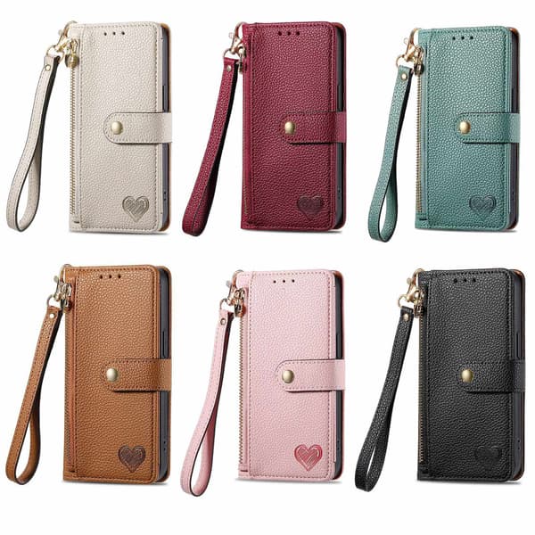 Etui til iPhone 16 Plus kortspor skinntekstur Noz22378
