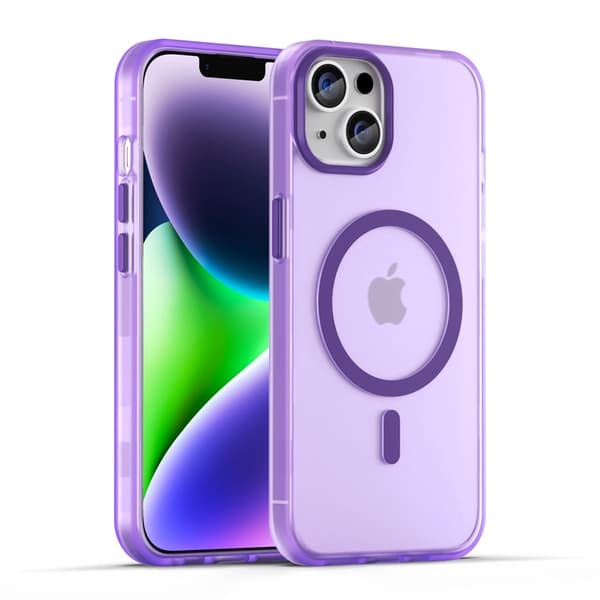 Kotelo iPhone 14 Plus Skin Feel Matte Magnetic Purple Noz6796