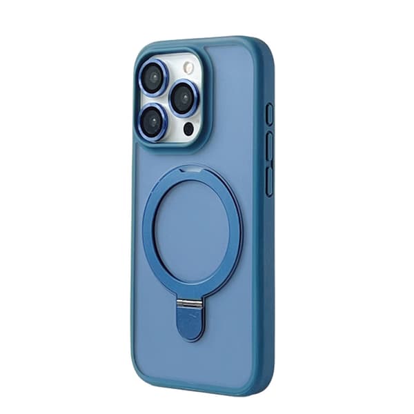 Deksler til iPhone 13 Matt Magnetisk Stativ Blå