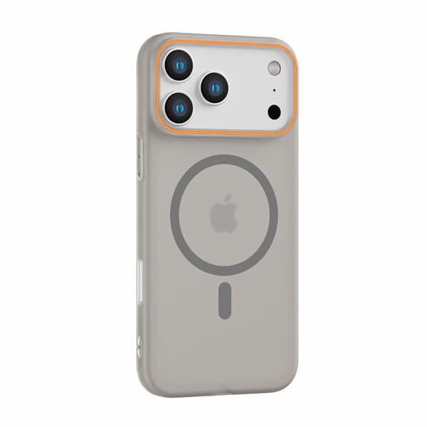Fodral för iPhone 17 Air Matt Magnetisk Slimmad Profil Grå Noz4687