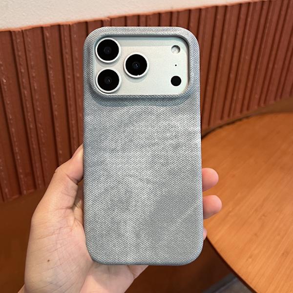 Etui til iPhone 17 Magnetisk Lædertekstur Lyseblå