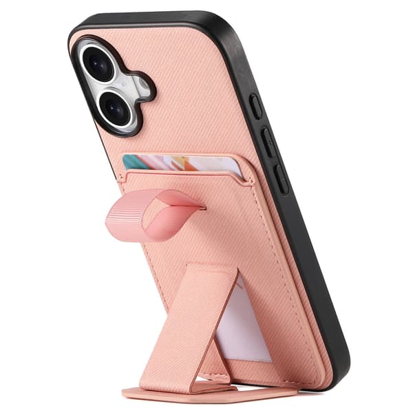 Etui til iPhone 15 Plus Stativ Rosa Noz6029