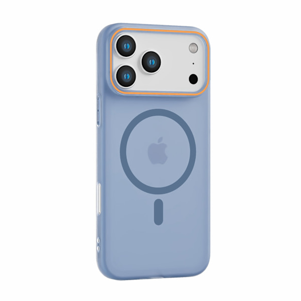 Etui til iPhone 17 Matt Magnetisk Slank Profil Blå Noz4745