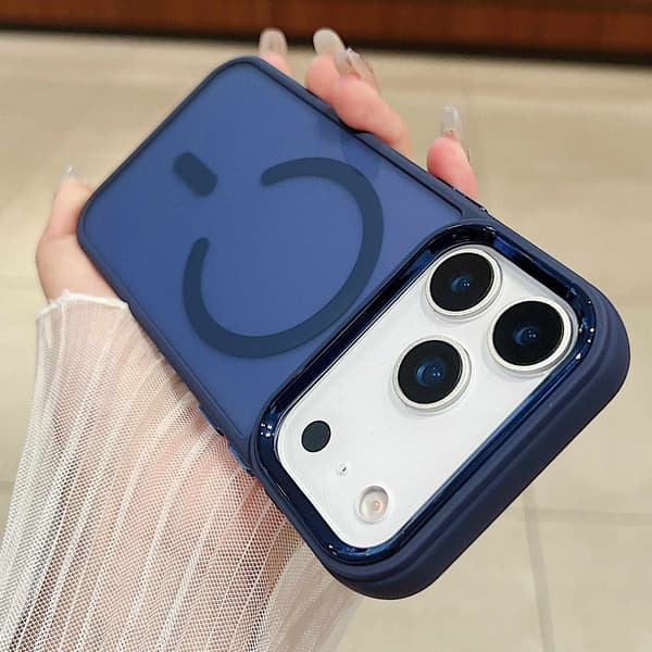 Kotelo iPhone 14 Pro Max Magnetic Navy Blue Noz17153