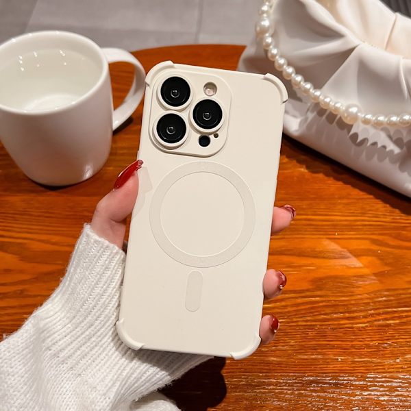 Etui til iPhone 15 Plus Flytende Silikon Magnetisk Silikonfinish Noz21809