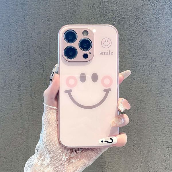 Etui til iPhone 16 Blush Smiley Glass Internet Design Noz14893