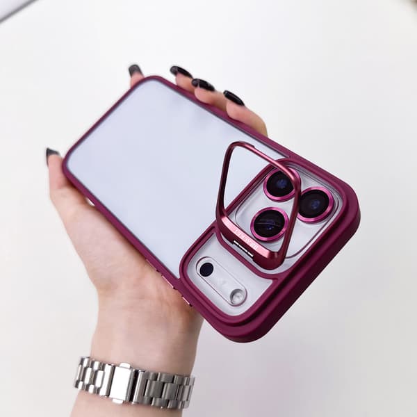 Etui til iPhone 17 Klar Stand Linse Detalje Klar Noz23544