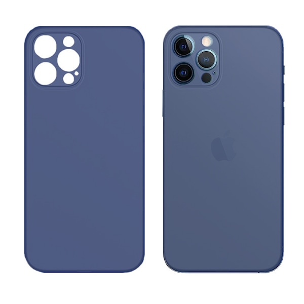 Etui til iPhone 14 Frosted Silikone Slank Profil Mørkeblå