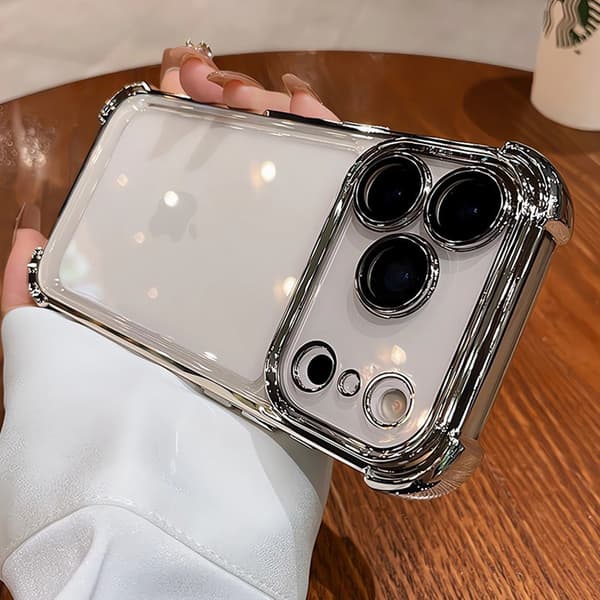 Kotelo iPhone 13 Pro Max Silver Noz15275 -puhelimelle