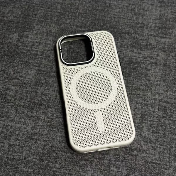 Fodral för iPhone 16 Frostat Magnetiskt Stativ Linsdetalj Ventilerad Design Noz1840
