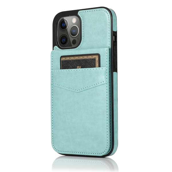 Fodral för iPhone 14 Pro Max Stativ Kortplats Grön Noz8544