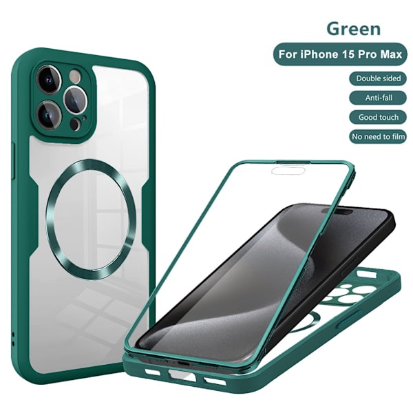 Fodral för iPhone 14 Pro Max Magnetisk Grön Noz3765