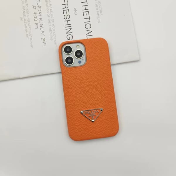 Etui til iPhone 17 Pro Max Skinntekstur Oransje Noz10603