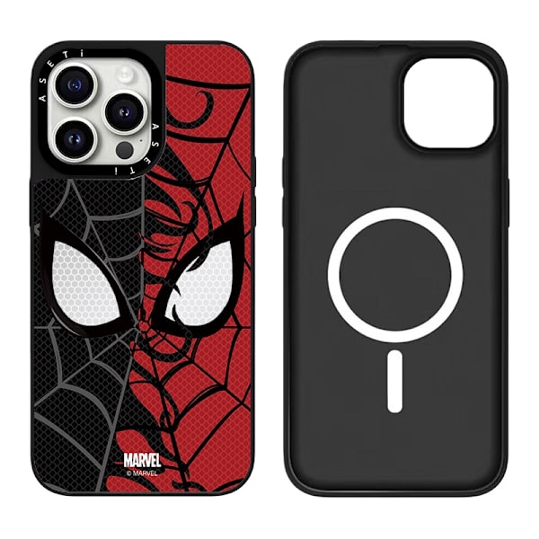 Etui til iPhone 15 Magnetisk Sølv Sort Noz18487