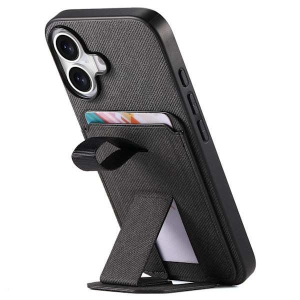 Etui til iPhone 16 Pro Stativ Svart Noz5926