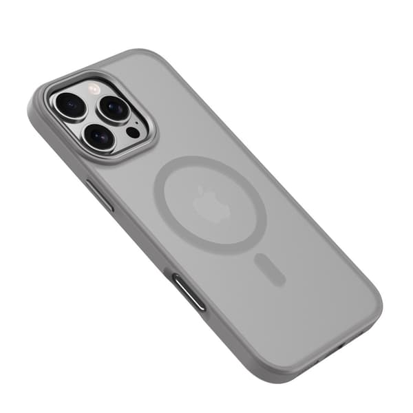 Kotelo iPhone 15 Prolle Mattapintainen Sormenjälkiä Estävä Harmaa Noz16294