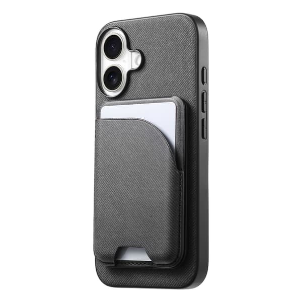 Fodral för iPhone 15 Pro Max Magnetiskt Stativ Kortplats Svart Noz24041