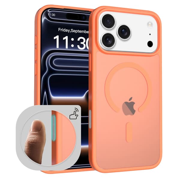 Kotelo iPhone 17 Air Matte Magnetic Orange Noz14455 -puhelimelle