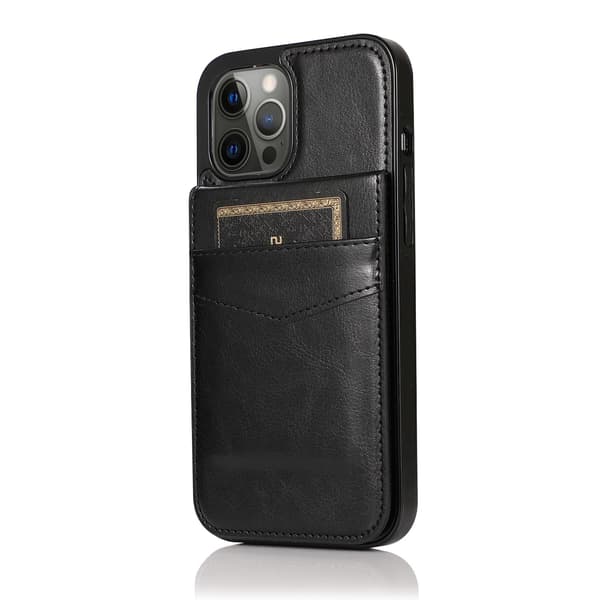 Etui til iPhone 16 Pro Max Stand Kortplads Sort Noz8431
