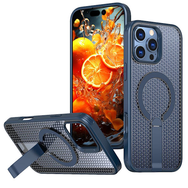 Etui til iPhone 16 E Magnetisk Stativ Ventilert Design Noz22629