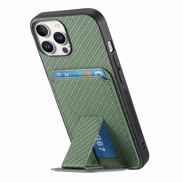 Etui til iPhone 14 Stand Kortplads Grøn Noz12727