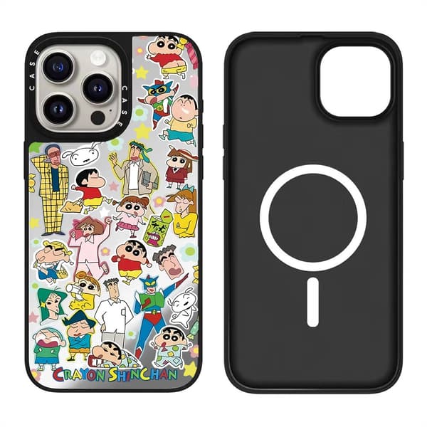 Etui til iPhone 17 Pro Magnetisk Sølv Svart Noz1250