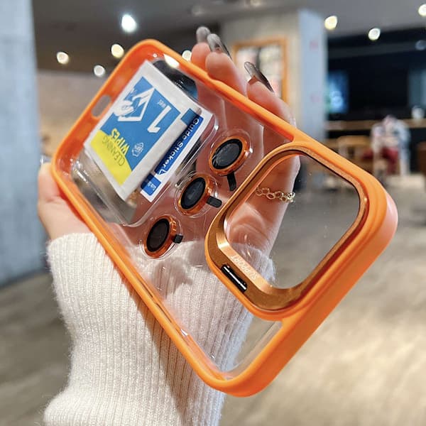 Etui til iPhone 16 Pro Glitter Klar Magnetisk Stand Linse Detalje Noz15873