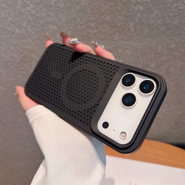 Etui til iPhone 14 Plus Magnetisk Ventileret Sort Noz11676